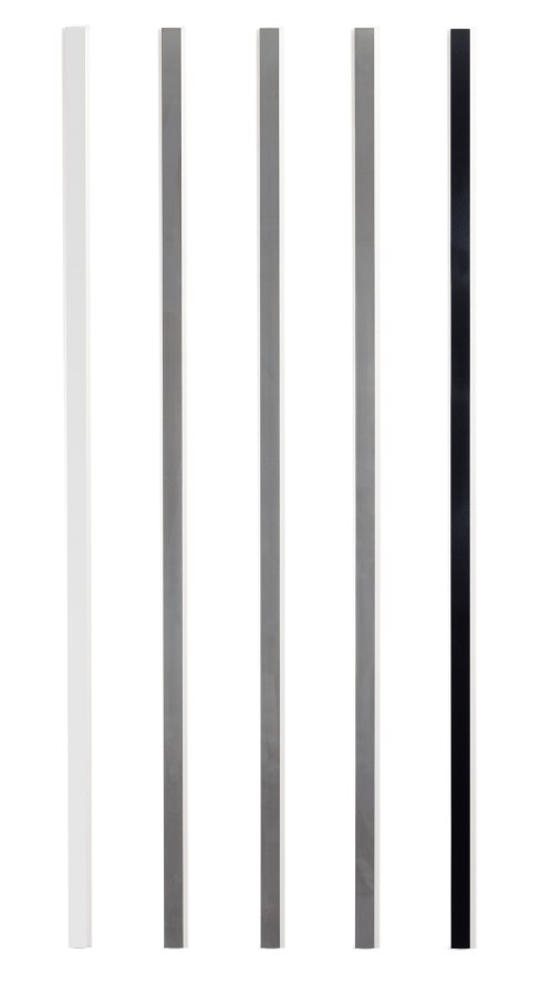 Color image of unique photograms on white wall