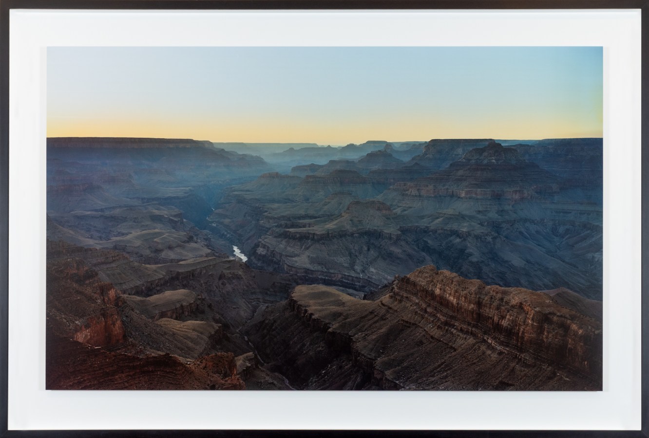 A color image shows the Grand Canyon at dusk