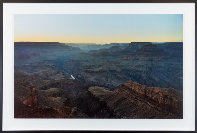 A color image shows the Grand Canyon at dusk