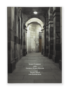 Image of a book cover depicting an empty arched hallway.